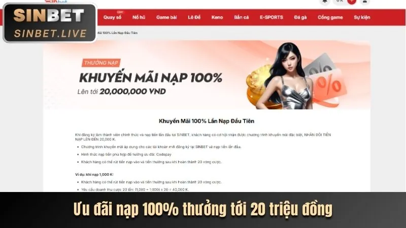 Khuyến mãi chào mừng cho game bắn cá